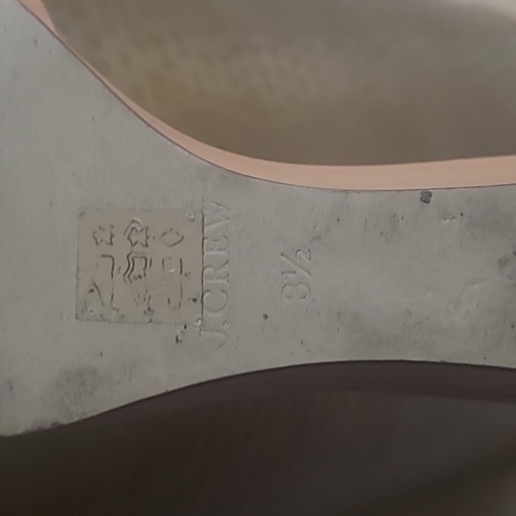 J.Crew Demi Wedge leather Sandals Sz 8.5 - Picture 5 of 7